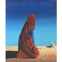 Jorge Sánchez, The Prayer, Oil on Canvas
