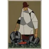 Robert Gwathmey, Migrant, Color screen print