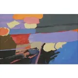 Leo Manso, Abstract Composition, Collage on Paper