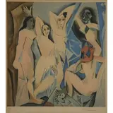 Les Demoiselles d'Avignon by Pablo Picasso, Color Lithograph, sold Jun 2020