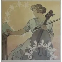 Alphonso Mucha, Zdenka Cerny, Color Lithograph