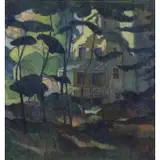 Sol Wilson, House in Landscape, Oil on Canvas