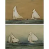 C. McKnight Smith, Scenes from the America's Cup, Pair of Gouaches