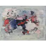 Maria Stangret-Kantor, Abstract Composition, Oil on Masonite