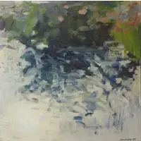 Ancil Chasteen, Abstract Composition, Oil on Canvas