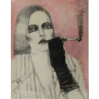 Shimon Okshteyn, Untitled, Charcoal and crayon signed lr rt and from a Mamaroneck estate