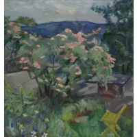 Thorolf Holmboe, Thorolf Holmboe on label affixed verso, Oil on Canvas