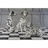 Margaret Elliot, Dalmatians, Oil on Canvas
