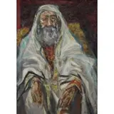 Jonah Kinigstein, Portrait of a Rabbi, Oil on Canvas
