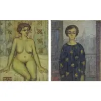 Antoni Trulls Pons, Untitled, Pair of oils on canvas
