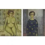 Antoni Trulls Pons, Untitled, Pair of oils on canvas