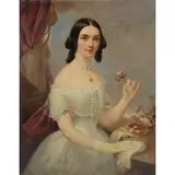 Siegfried Detlev Bendixen, Portrait of a Lady, Oil on Canvas