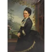 Thomas Jones Barker, Portrait of a Lady, Oil on canvas