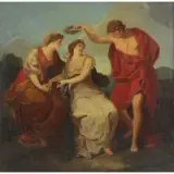 Hugo Kauffmann, Mythological Scene, Oil on canvas