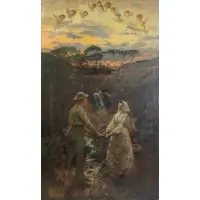 Alexander George Fraser, Fantastic Landscape, Oil on canvas