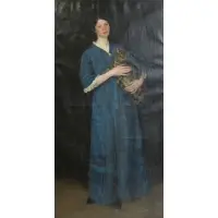 Herbert Budd, Portrait of a The Artist's Wife, Oil on canvas