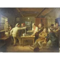 William Kidd, Genre Scene, Oil on Panel