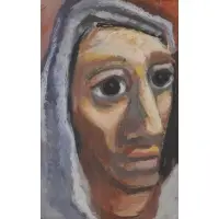 Misch Kohn, Head, Gouache