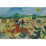 Henri Maik, Acrobat on Horseback, 1967, Oil on Canvas
