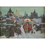 Nikolai Konstantinov, Townscape, Oil on Canvas