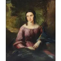 George Richmond, Portrait of a Lady, Oil on Canvas
