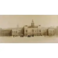 Anthony Klitz, London Scene, Oil on Canvas