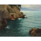 Karl Theodor Boehme, Capri, Oil on Canvas