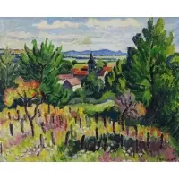 Louis Neillot, Landscape, Oil on Canvas