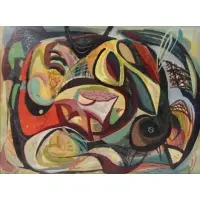 Marvin Sigel, Abstract Composition, Watercolor