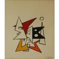 Petit Stabile by Alexander Calder, c. 1962, Lithograph, sold Feb 2020