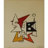 Petit Stabile by Alexander Calder, c. 1962, Lithograph, sold Feb 2020