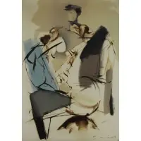 Walter Quirt, Use of White #8, 1961, Oil on Canvas