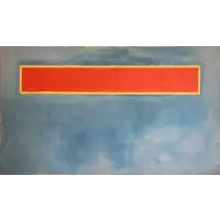 Stewart Hitch, Red Bar, 1977, Oil on Canvas