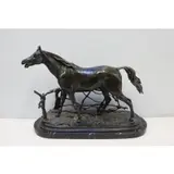 Pierre Jules, Untitled, Mene (French 1810 - 1879) Signed Bronze Sculpture Of A Horse