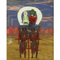 Joseph Nickel Aka Welsh, Going West, Mixed Media