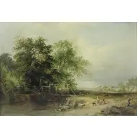 Landscape by Henry John Boddington, Oil on Canvas, sold Jan 2020