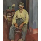 Paul Welsch, Pecheur, Oil on Canvas
