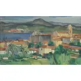 Paul Welsch, Landscape, Oil on Board