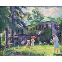 William Malherbe, The Inn Lyme, 1945, Oil on Canvas