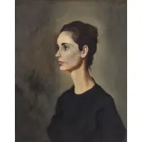 Enrique Navarro, Portrait of a Lady, Oil on Canvas