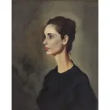 Enrique Navarro, Portrait of a Lady, Oil on Canvas