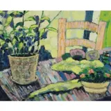 Gilmour, Still Life with Chair, Oil on Canvas