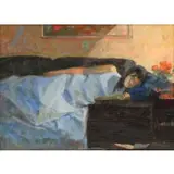 Irwin Greenberg, The Letter, Oil on Canvas