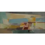 Randall Morgan, Abstract Composition, Oil on Board