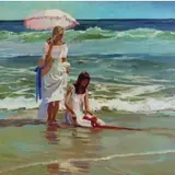 Neil Boyle, Resting Surf, Oil on Canvas