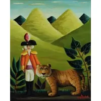 Orville Bulman, The Patrol, Oil on Board