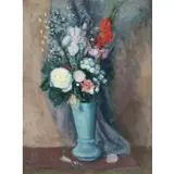 Max Band, Floral Still Life, Oil on Canvas