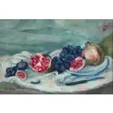 Max Band, Still Life with Fruit, Oil on Canvas