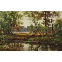 Wayne Morrell, Quiet Reflections, Oil on Canvas
