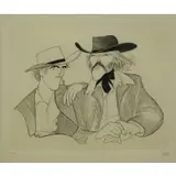Al Hirschfeld, Butch Cassidy and the Sundance Kid, Etching